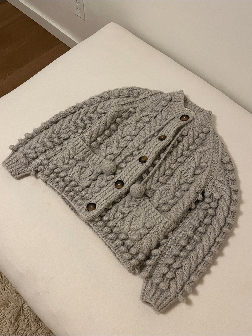 Doen Pomme Sweater Moonstone Medium Chunky Knit Cardigan